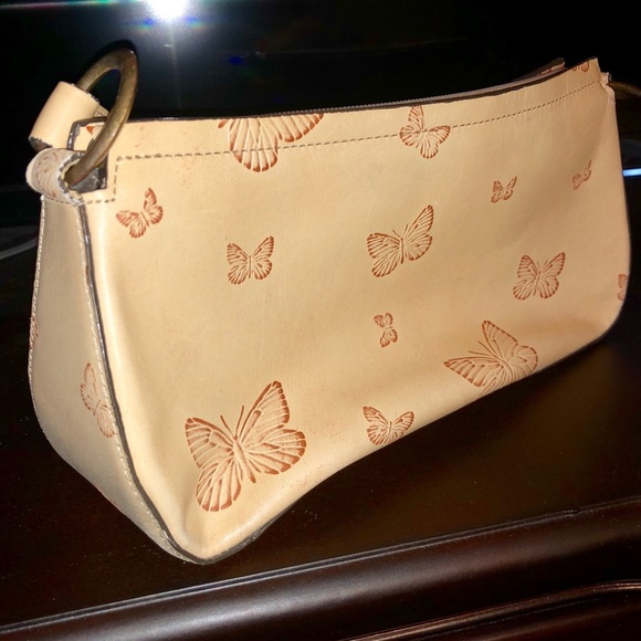 Valerie Stevens leather tooled butterfly Purse - Picture 6 of 8